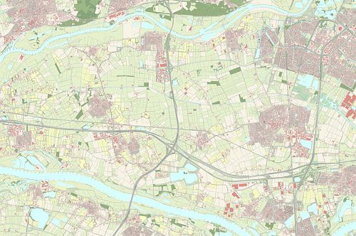 Kaart van Overbetuwe