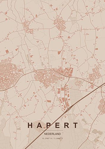Hapert Plattegrond