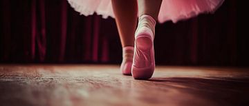 Balletdanseres op haar tenen van Poster Art Shop