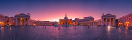 Petersplatz beim Sonnenuntergang