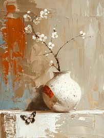 Still life in Japandi and wabi-sabi style by Japandi Art Studio