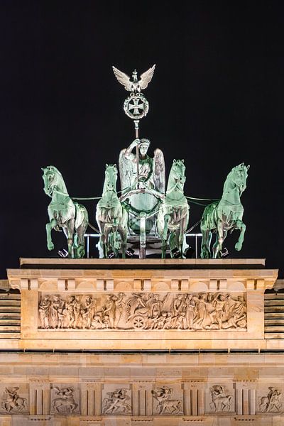 Quadrige à Berlin le soir par Martin Wasilewski