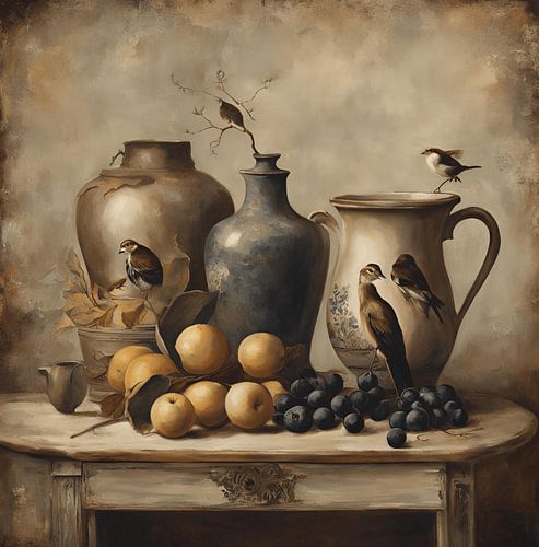 still life birds