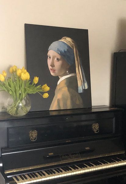 Customer photo: Girl with a Pearl Earring - Vermeer painting, on canvas