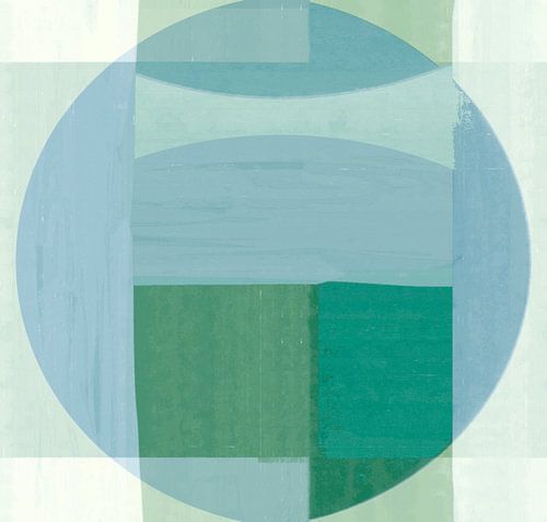 Abstracte Bauhaus-vormen in retrokleuren