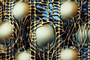 Abstract werk organisch 3D