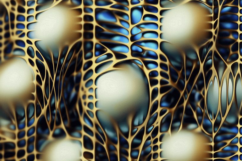 Abstrakte Arbeit organisch 3D von Ton Kuijpers