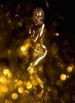 Gold Girl in Gold Storm von Christian Land Auftragsfotografie