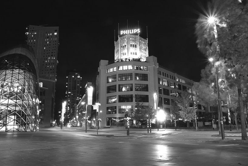 Le centre ville d'Eindhoven la nuit par tiny brok