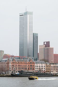 Rotterdam's Maastoren and Noordereiland. by Sander Peters