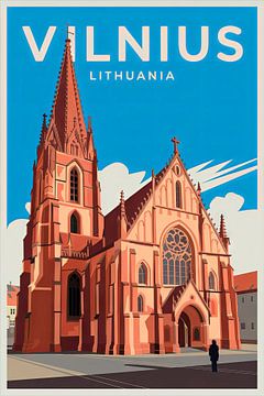 Vilnius, Litouwen. van Poster Art Shop