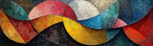 Motif de vagues | Abstrait coloré