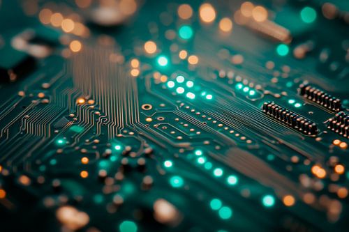 Modern circuits with LED lights