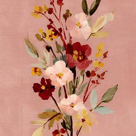 Zarter Blütenzweig auf zartem Rosa von Gypsy Galleria