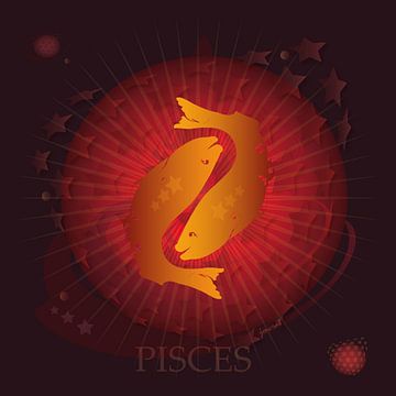 Pisces Horoscope JM0046 by Johannes Murat