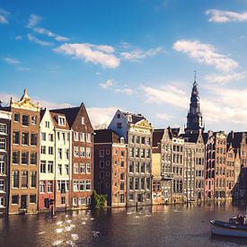 The Damrak in Amsterdam - Oude Kerk Amsterdam by Nicky Kapel
