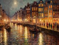 Zee van licht in Amsterdam