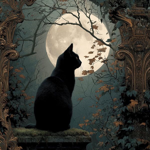 The Guardian of the Misty Arcade - Elegy at Full Moon by Erika Kaisersot