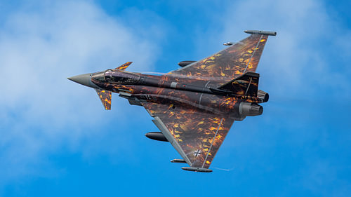 Luftwaffe Eurofighter Typhoon fighter aircraft. by Jaap van den Berg