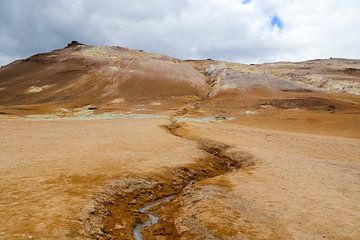 De zwavelvelden van Myvatn op IJsland