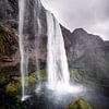 Seljalandsfoss waterval, IJsland van Harmen van der Vaart