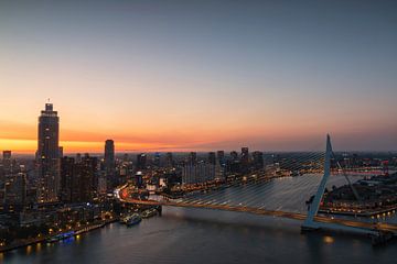 City lights of Rotterdam by Ilya Korzelius