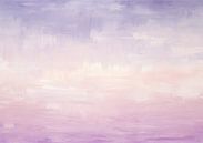Stille Horizon | Abstract Mauve van Abstract Schilderij thumbnail