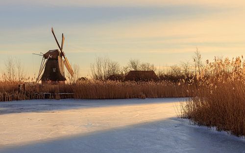 Northern mill in winter
