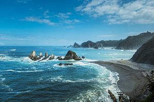 Strand Gueirúa in Spanien