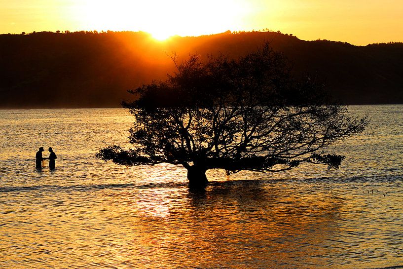 Golden hour Indonesie by Vivian Raaijmaakers