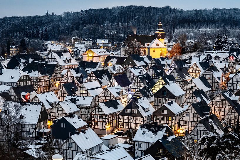 The half-timbered houses of Freudenberg in Siegerland by Roland Brack