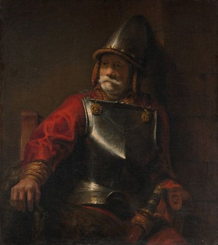 Man in Armor (Mars?), De stijl van Rembrandt