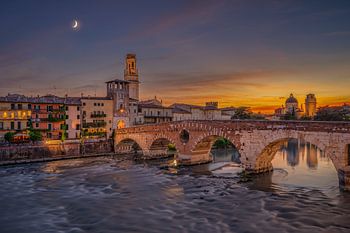 Verona, Ponte Scaligero, Italien
