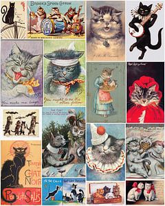 Vintage Cats van Bright Designs