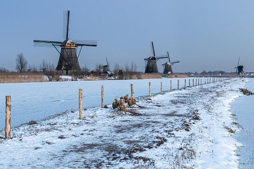 Winter in Kinderdijk von Sander Groenendijk