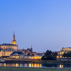 Dresden | Canaletto View in the Evening by Panorama-Rundblick