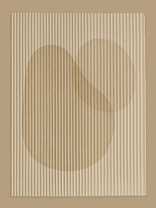 Skandinavisches Design: Minimalistisches, organisches Relief in Sandtönen – 1