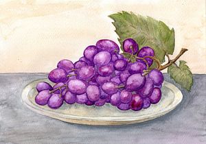 Paarse druiven van Sandra Steinke