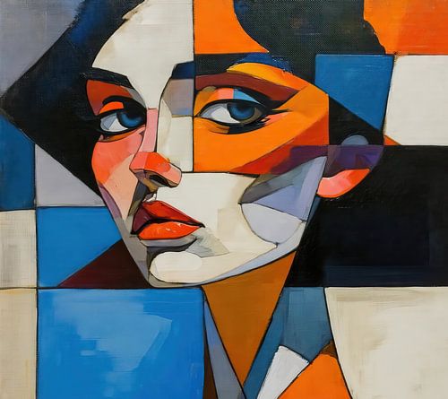 Geometrisch Vrouwenportret
