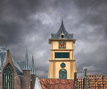 The wooden clock house of Enkhuizer Westerkerk by Harrie Muis