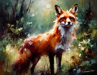 Wilde dieren - Geabstraheerd surrealisme - Fox 3