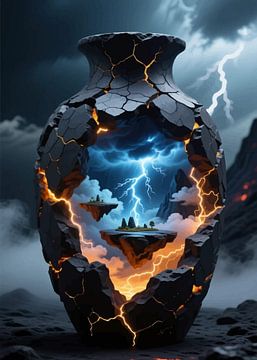 Fantasy Sculptural Vase – Artistic Decorative Interior Art