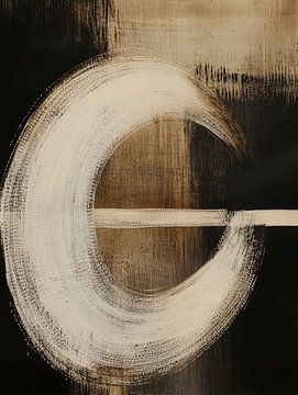 Abstract Wabi-Sabi van Japandi Art Studio
