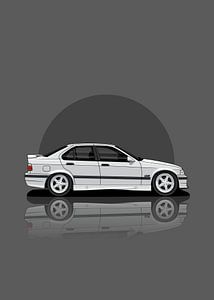 Art Car 1997 BMW M3 E36 white