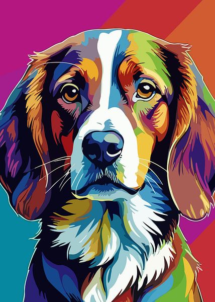 Kooikerhondje Dog Pop Art Style by MIROKKU