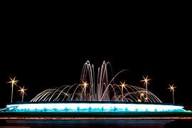 Fountain in the roundabout by Norbert Sülzner