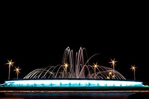 Springbrunnen im Kreisverkehr