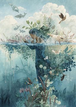 Sérénité submergée sur anl art