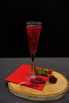Framboos Gember Limonade Mousserende Wijn Cocktail van Babetts Bildergalerie