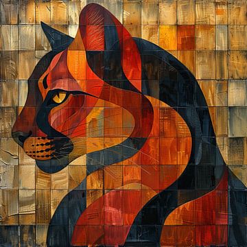 Kat | Kat Gezicht van Modern Collection